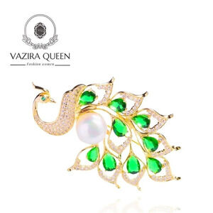 VQ Peacock Brooch